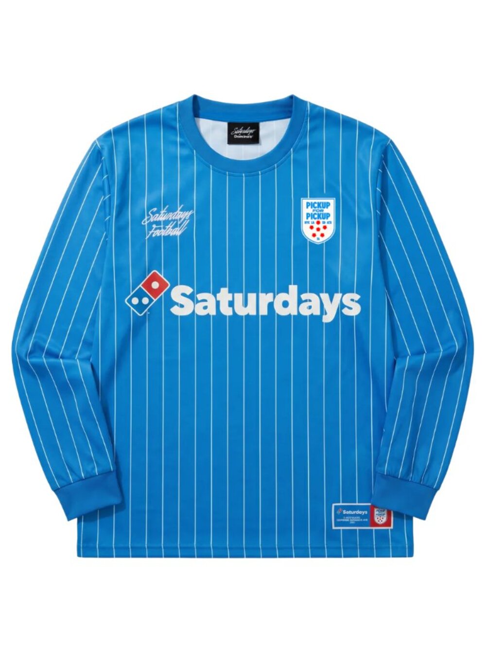 New! Saturdays x Domino's Pizza Long Sleeve Warm Up Soccer Jersey Men's Large